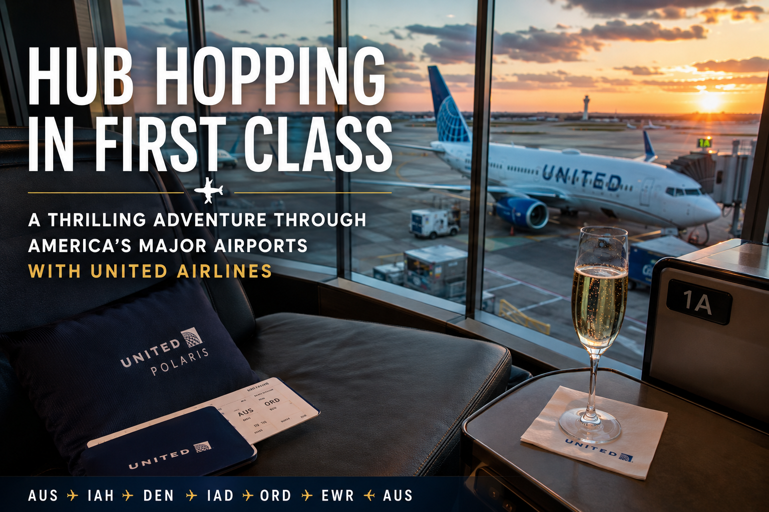 Hub-Hopping in First Class: A Thrilling Adventure Through America’s Major Airports with United Airlines (Copy)