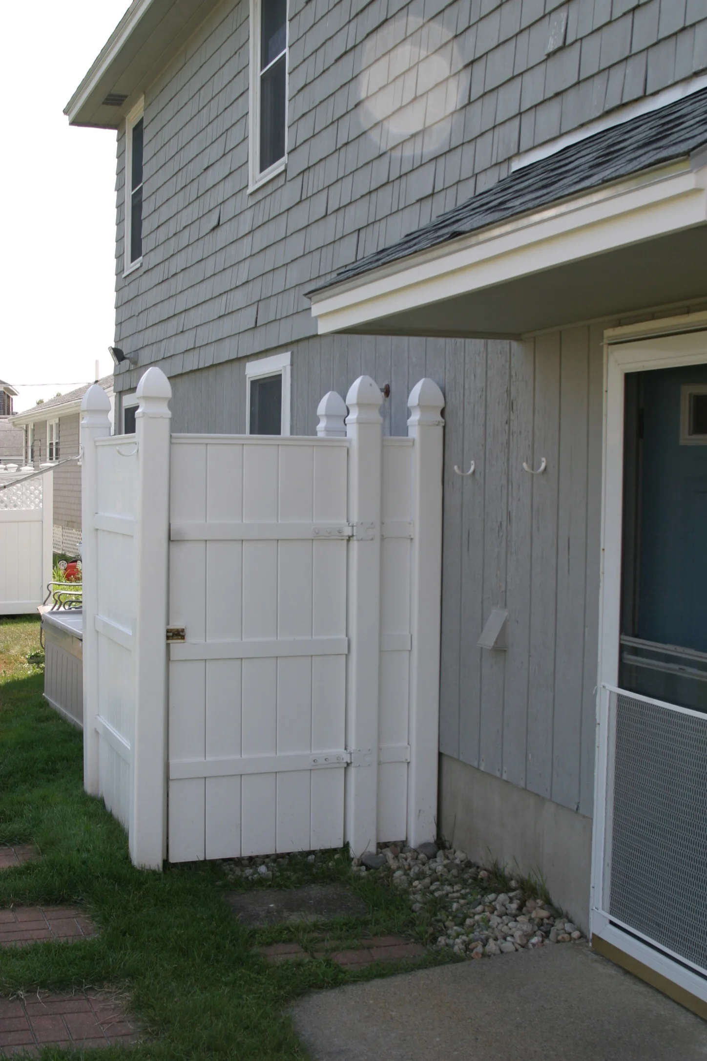 Private outdoor shower