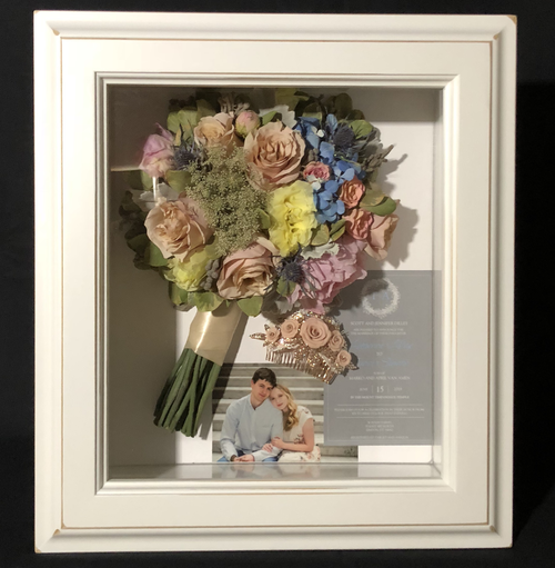 Shadow Box #4 -Large, Rustic White