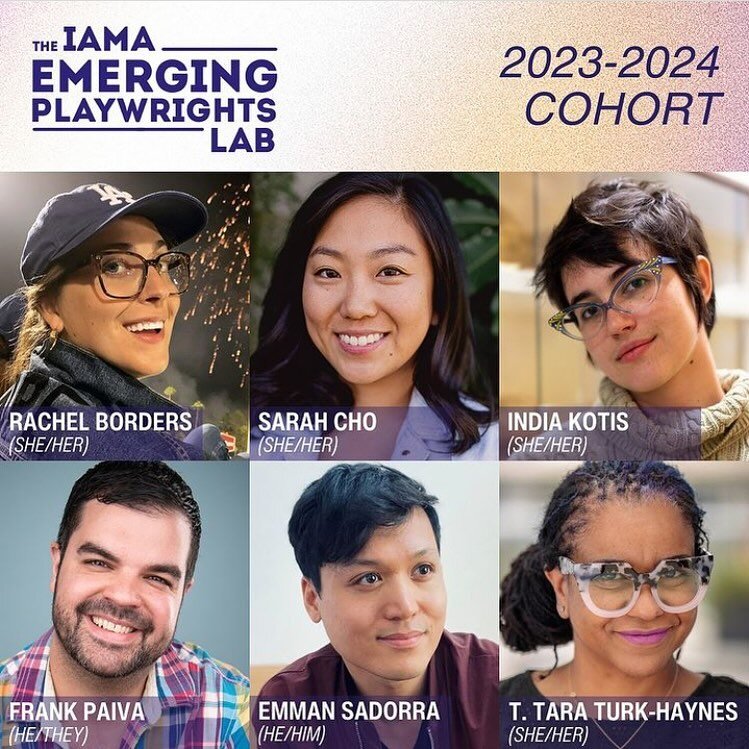 I am thrilled to announce that I have been chosen as one of six playwrights in the 2023-2024 @iamatheatre Emerging Playwrights Lab. I got to meet the other writers this past weekend, and I can&rsquo;t wait to see what we create. I&rsquo;ve really mis