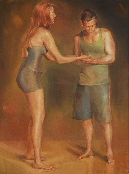  Sicily Revisited, 48”H, 36”W. Oil on canvas. Price on request. 