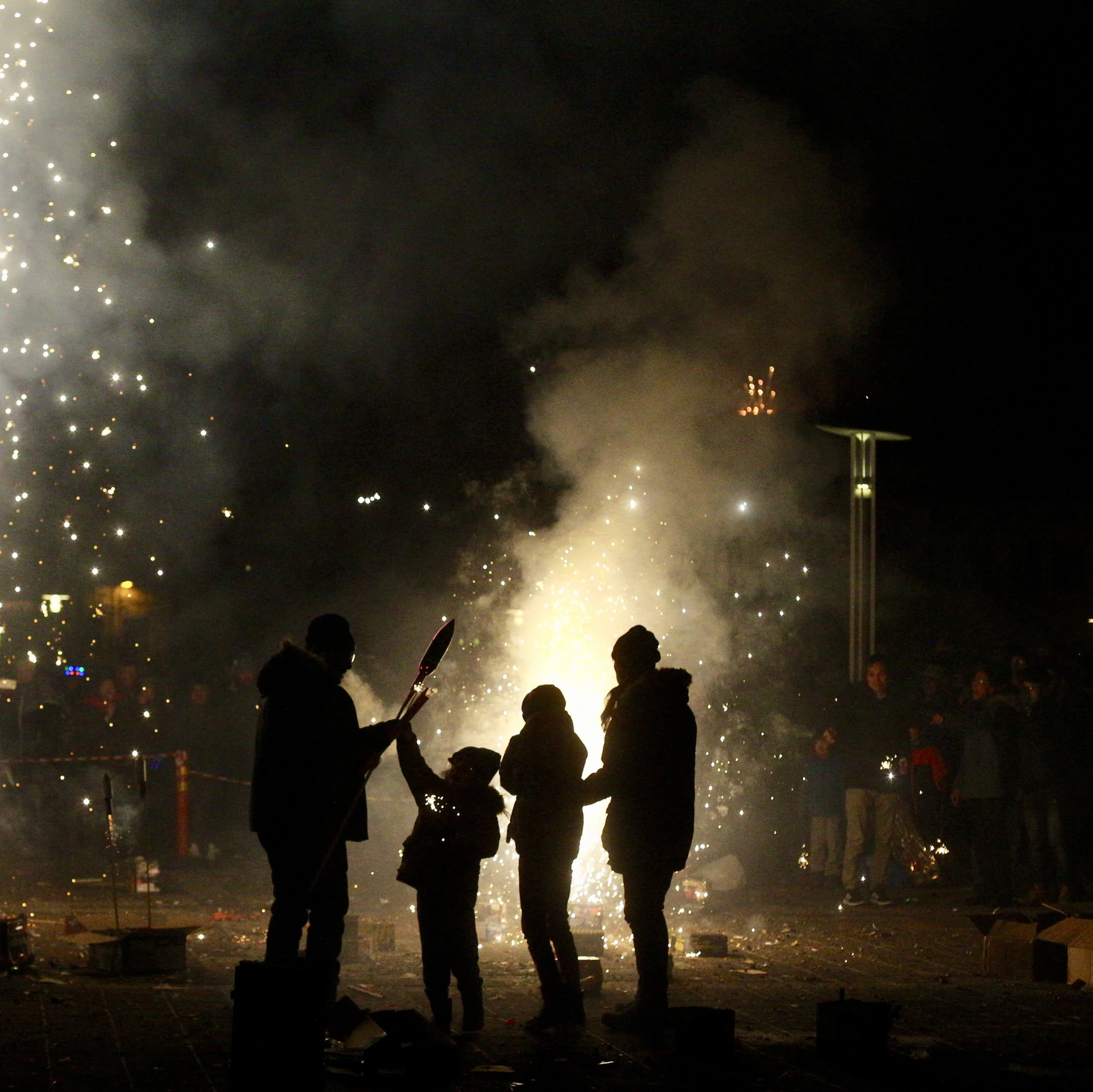  Everyone was getting into the fun, including the kids. 