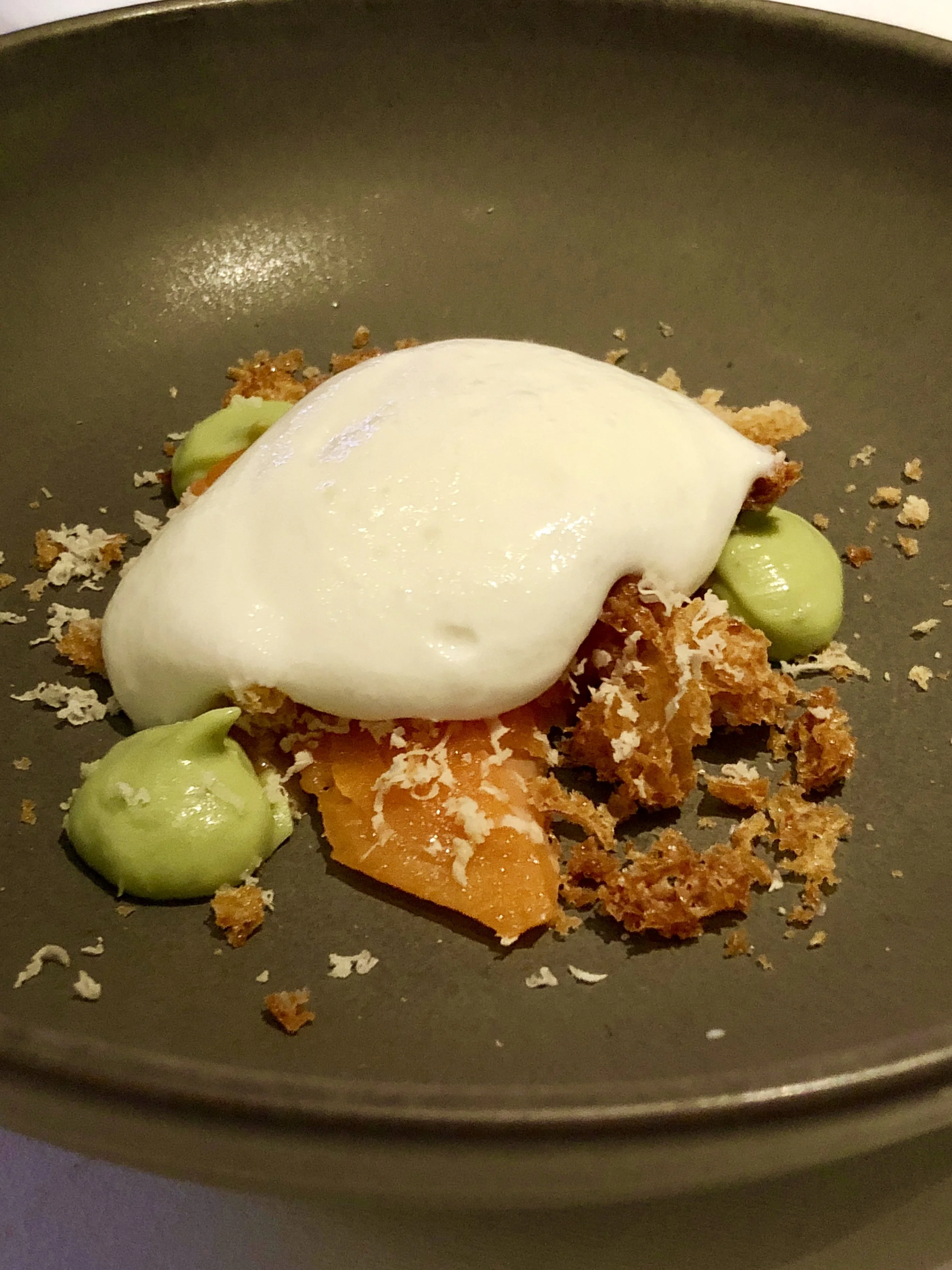 Arctic char with avocado creme at Holt