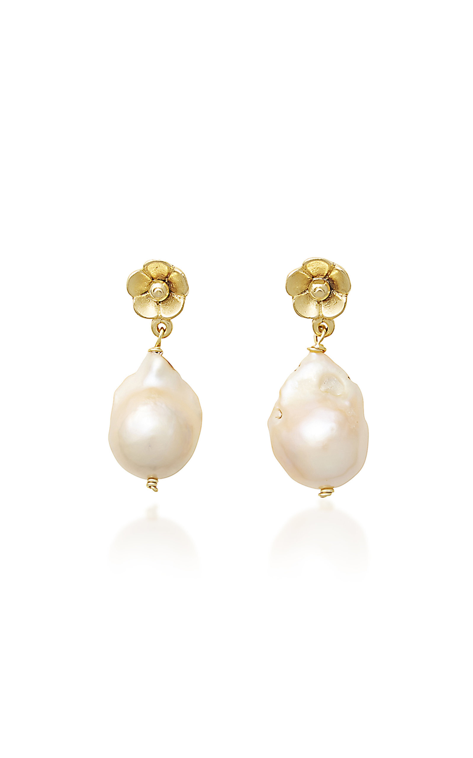 Brinker &amp; Eliza Gold Pearl Earrings (Copy)