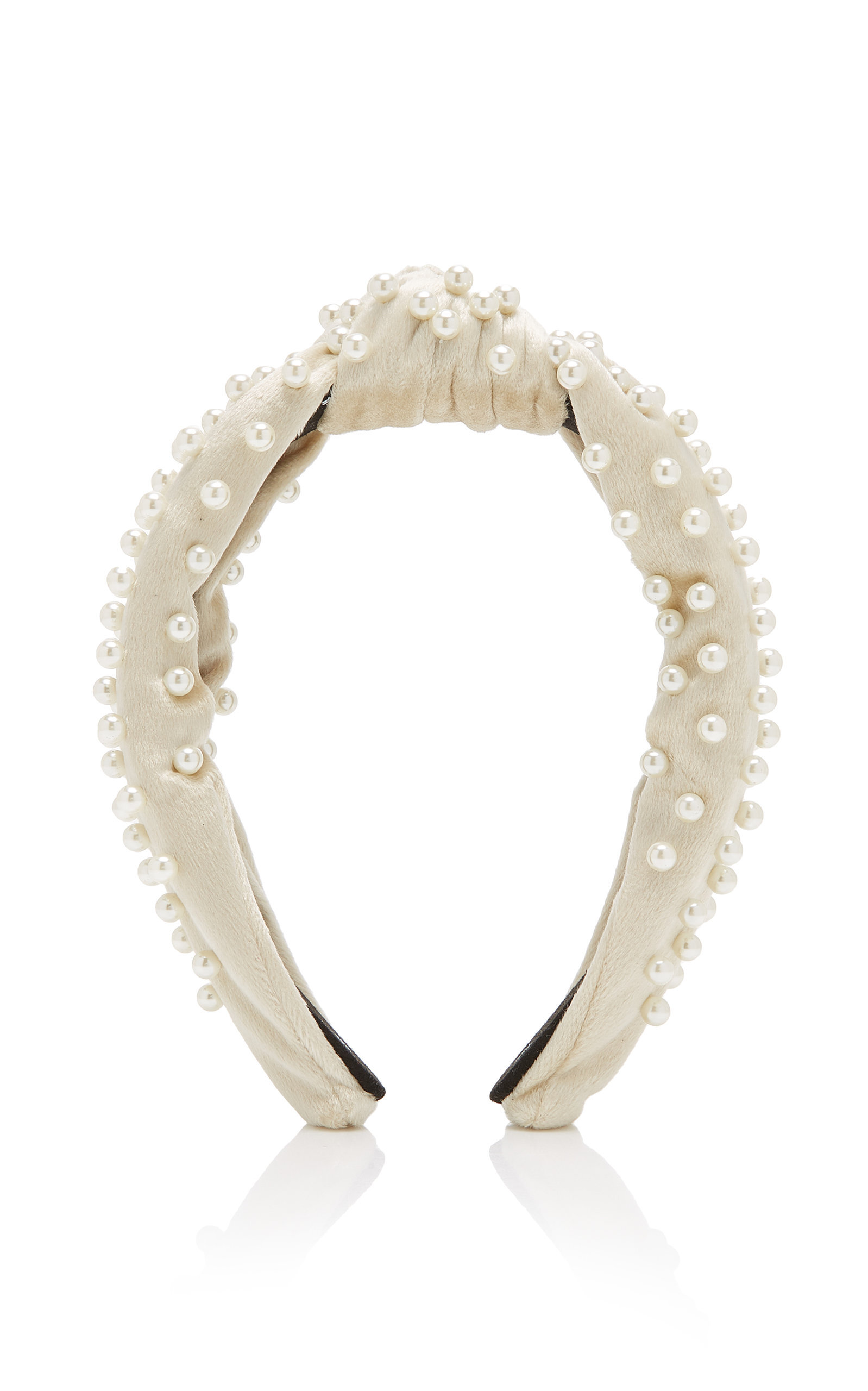 Lela Sadoughi Pearl Velvet Headband (Copy)