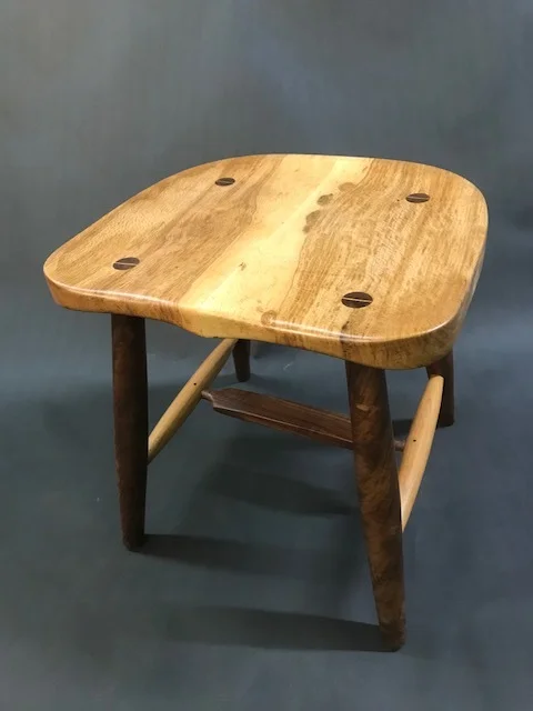 CARVED SEAT STOOL