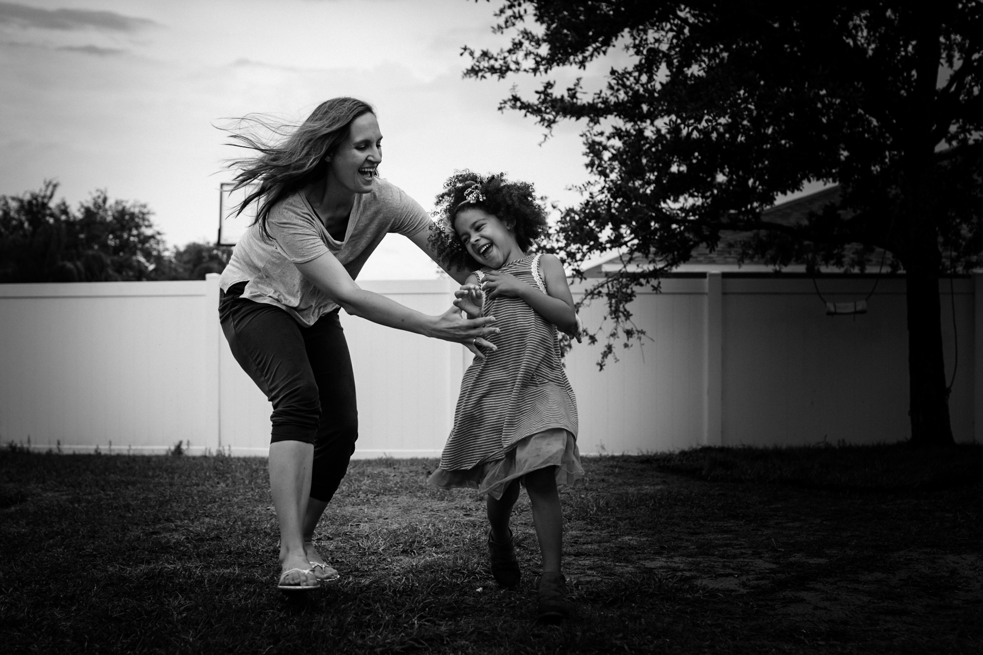 Mom chases daughter outside in Clermont, Florida.