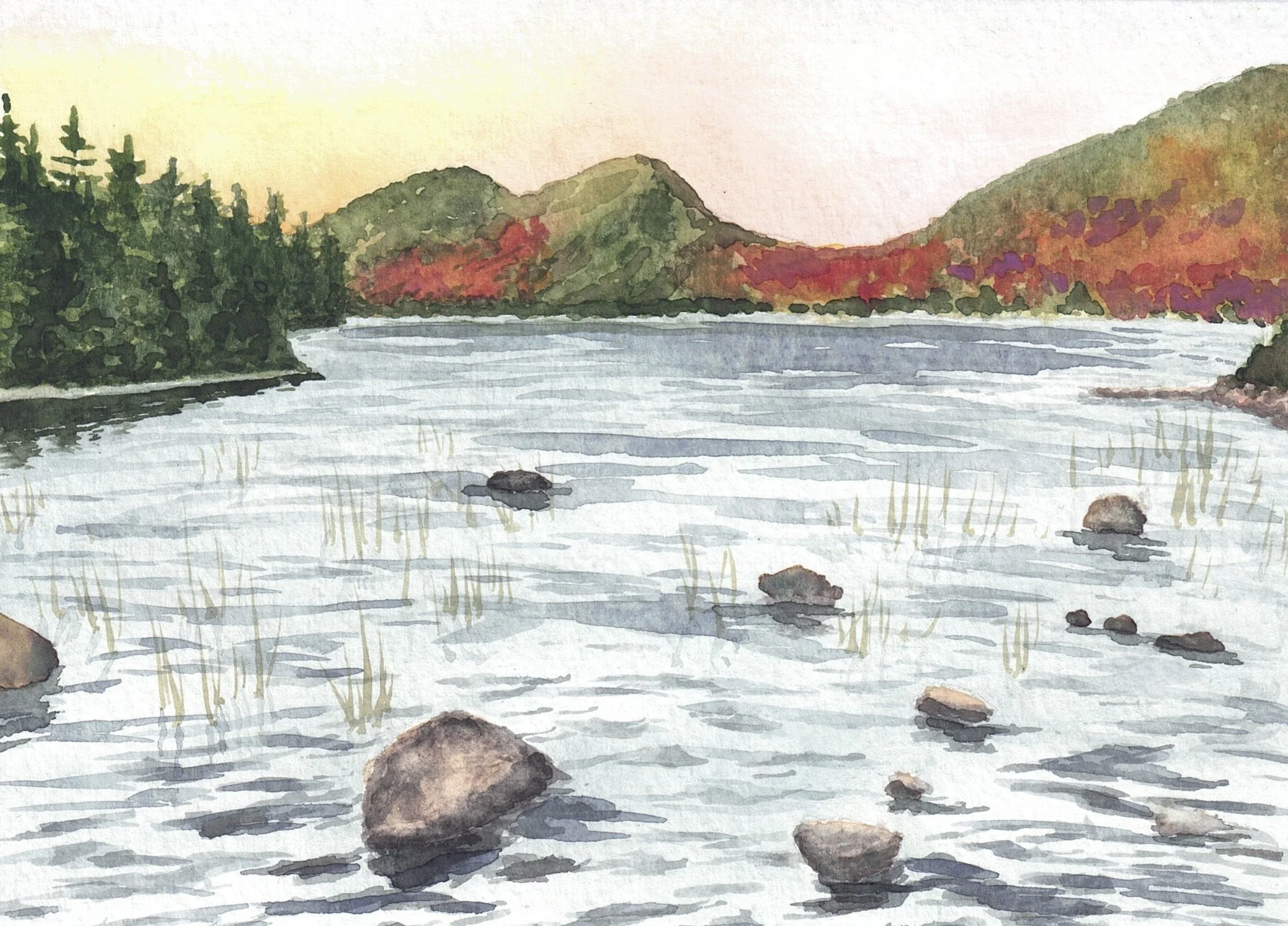 Sunset at Jordan Pond.jpg