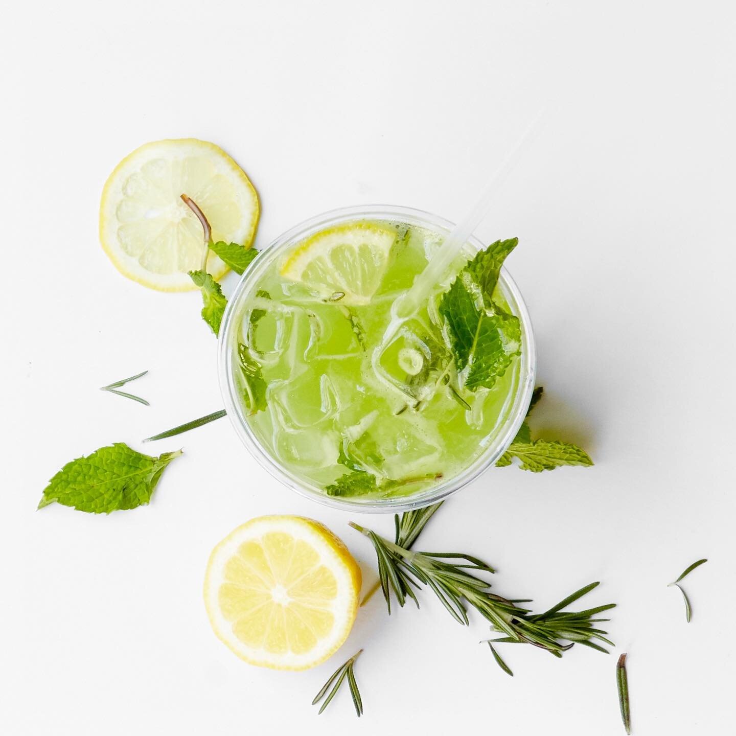 when life hands you lemons, rosemary and mint...