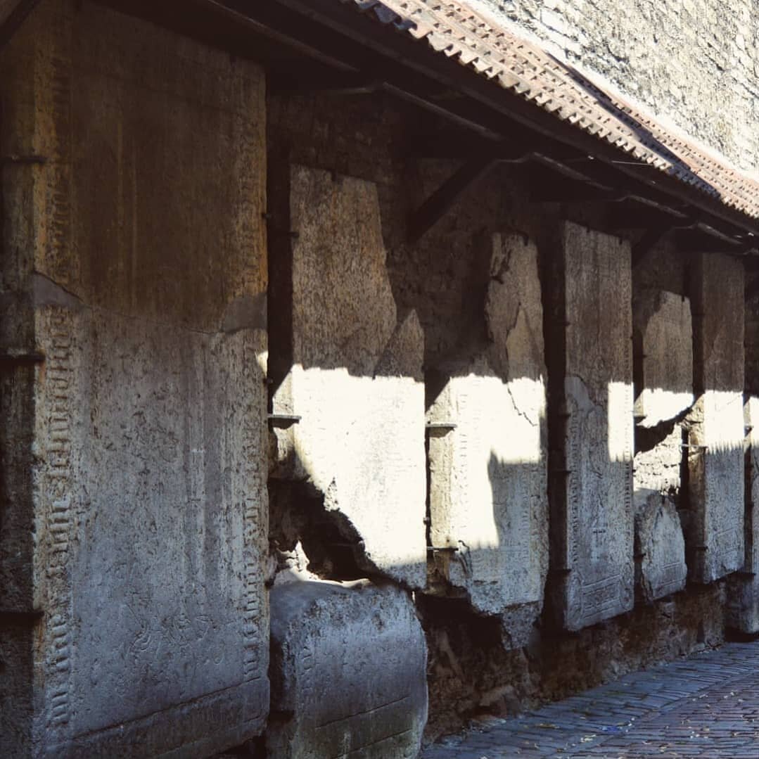 Wandering along old world passageways &amp; monastic tombstones . . . 📜
.
.
.
.
. 
#tallinn #visittallinn #medieval #historical #wanderlust #oldtown #travel