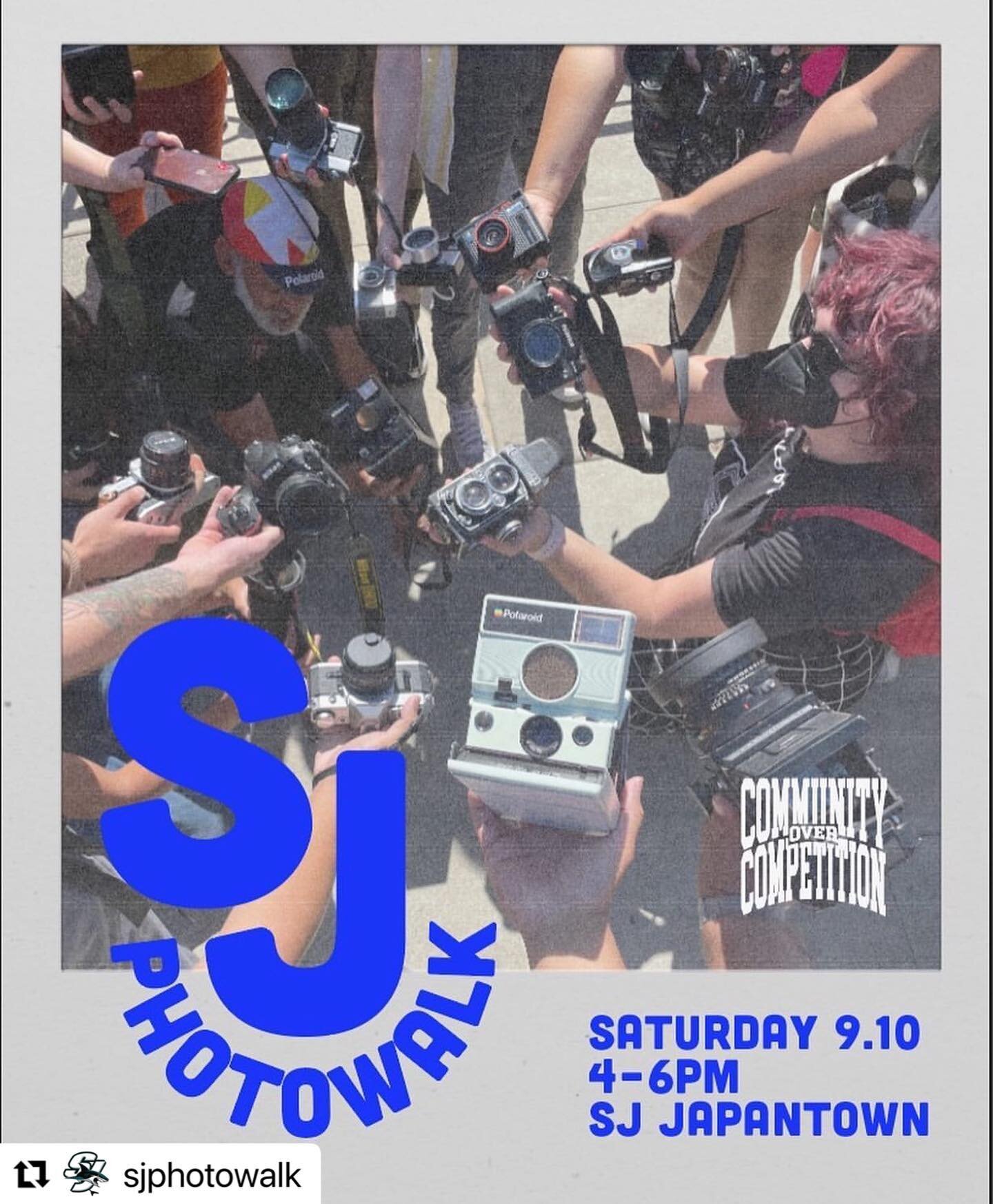 Coming up Artwalk weekend! ✨ #Repost @sjphotowalk 
・・・
Saturday, September 10th 2022, from 4pm - 6pm, I will be co-hosting a photowalk with the homies @betterthan.goodenough and @sz.martin for the Community Over Competition art show at Cukui. We will