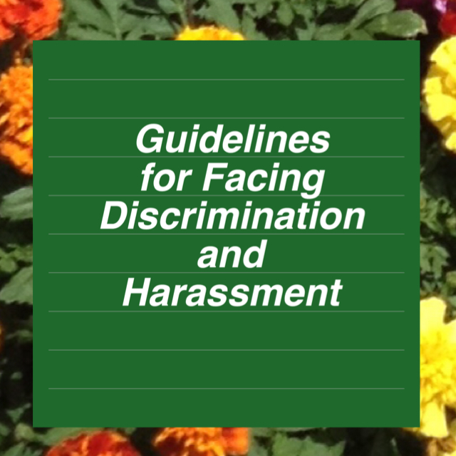 Guidelines for Facing Discrimination and Harassment 