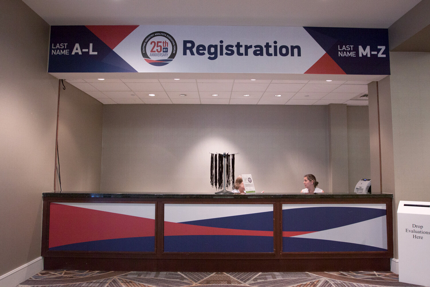   REGISTRATION BOOTH:  Final version applied to built-in registration at Executive Forum 2016 