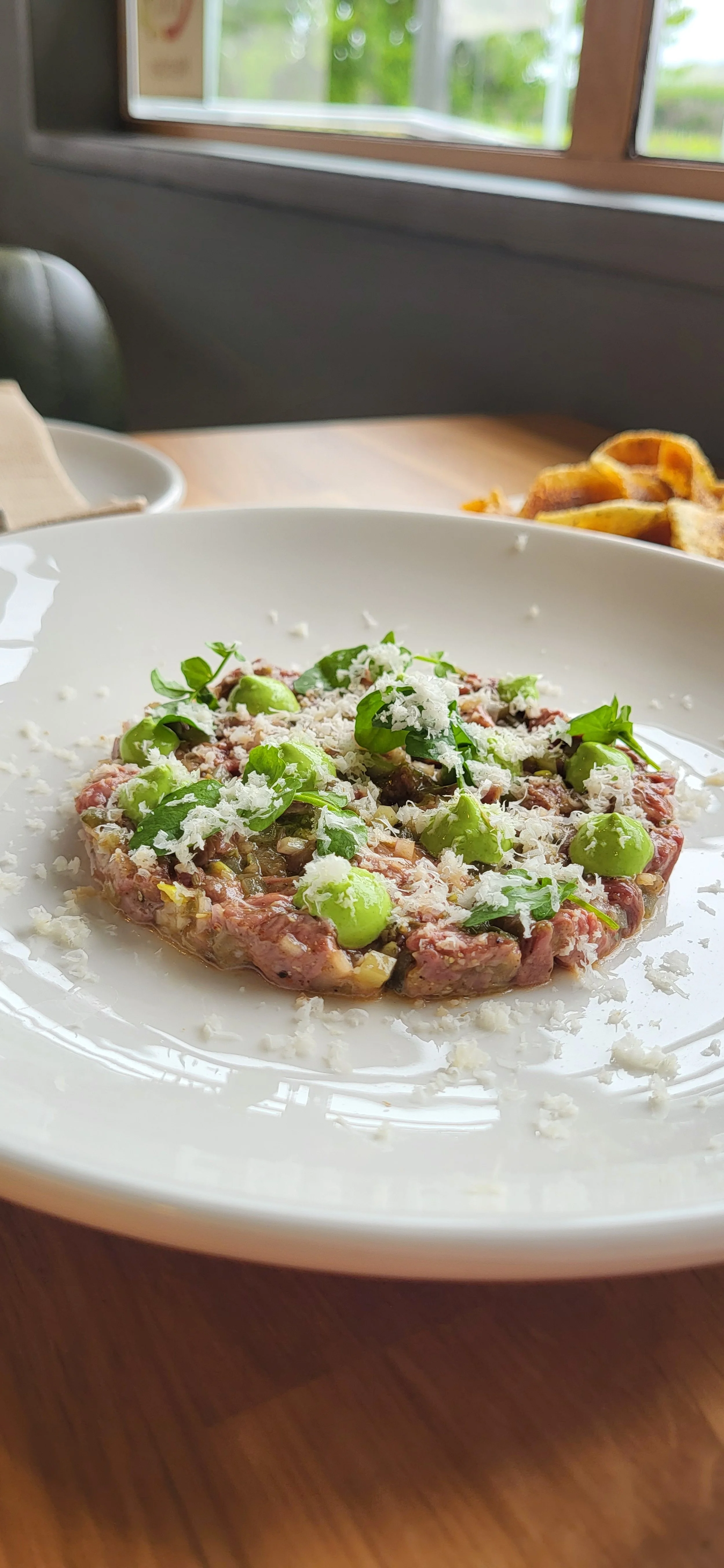 WashCreek lamb tartare with horseradish and watercress emulsion