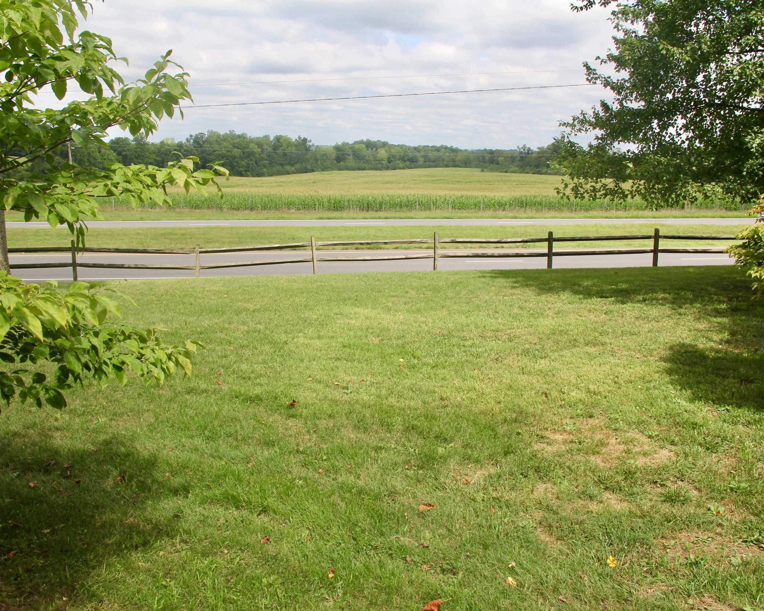 The front yard from the home I grew up in, in Cherryville, NC
