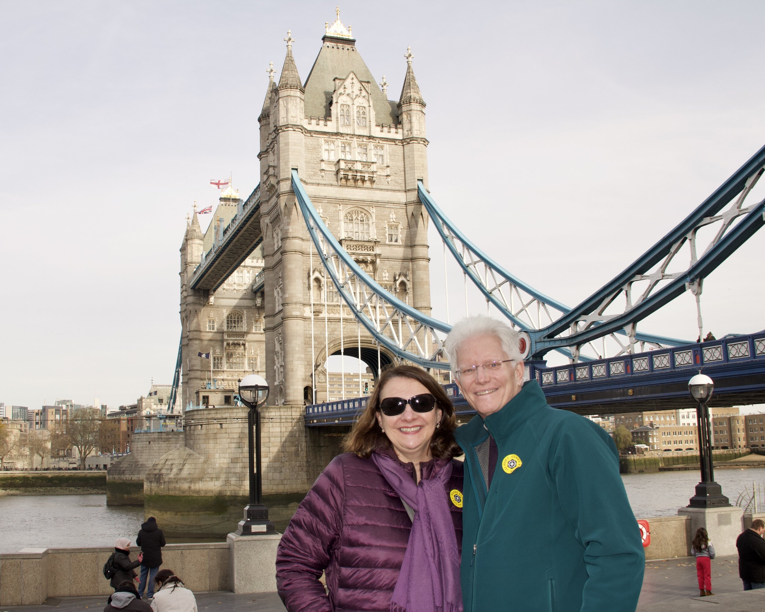 Anita and I in London