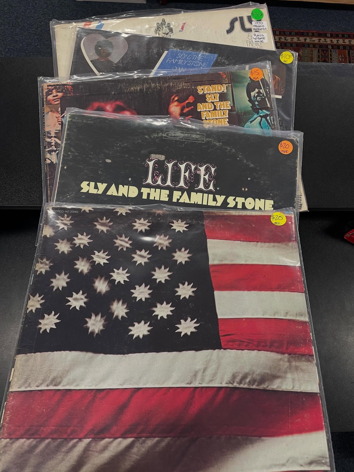 Sad news. 
RIP to some all time legends. 😔🎵❤️
#slystone #brianwilson 

Shop is open noon to 6. Come through. 

#supportyourlocalrecordstore