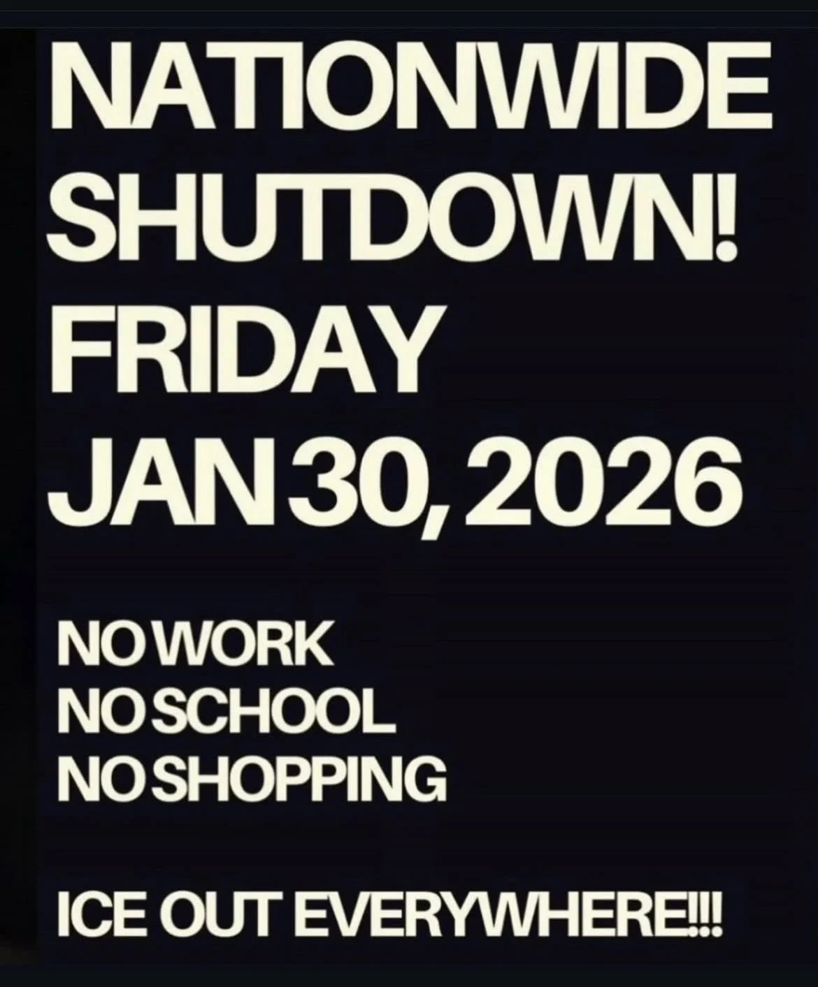 No Shop Tomorrow
Justice for Renee Good
Justice for Alex Pretti