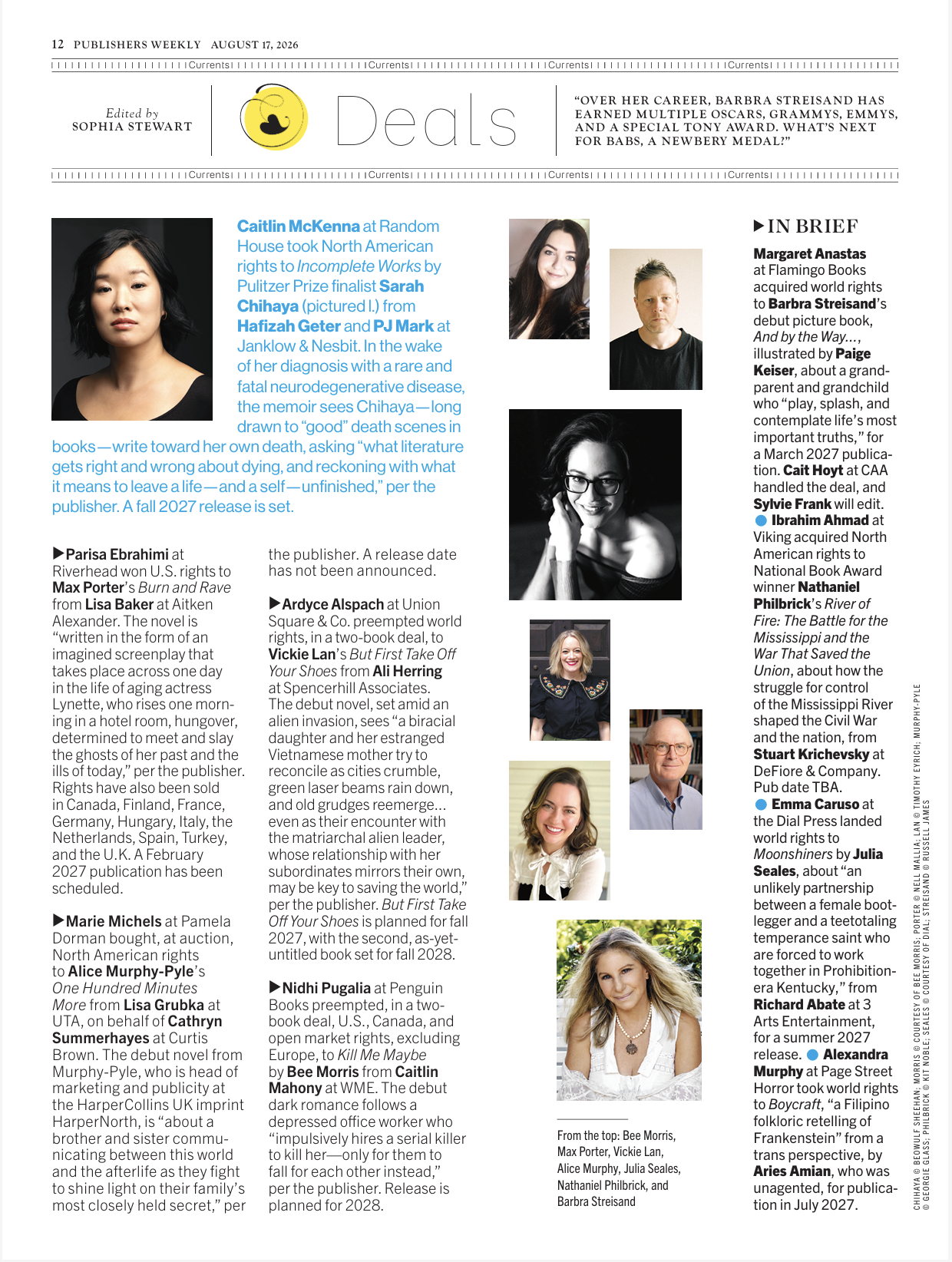 Publisher’s Weekly (August 17, 2026)