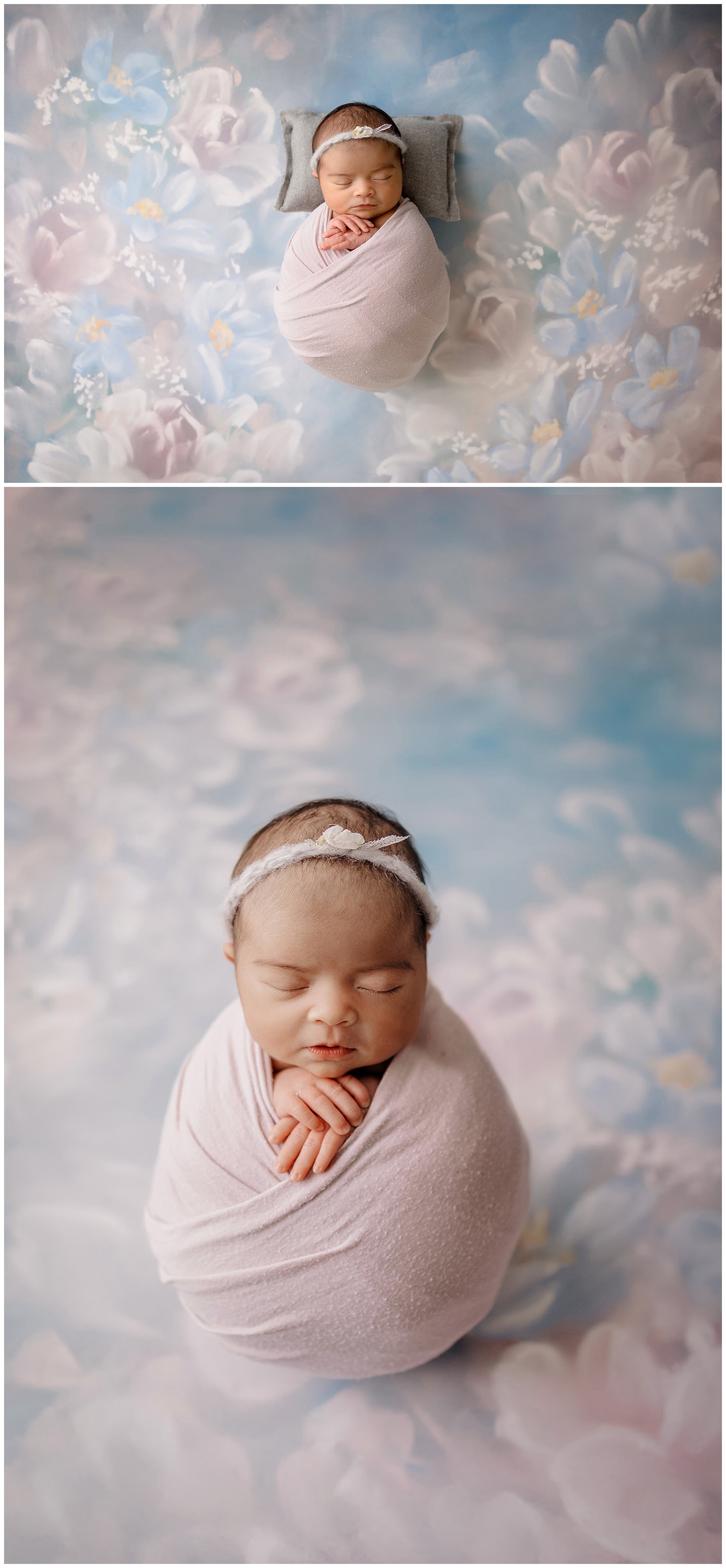 watercolor background for newborn photos