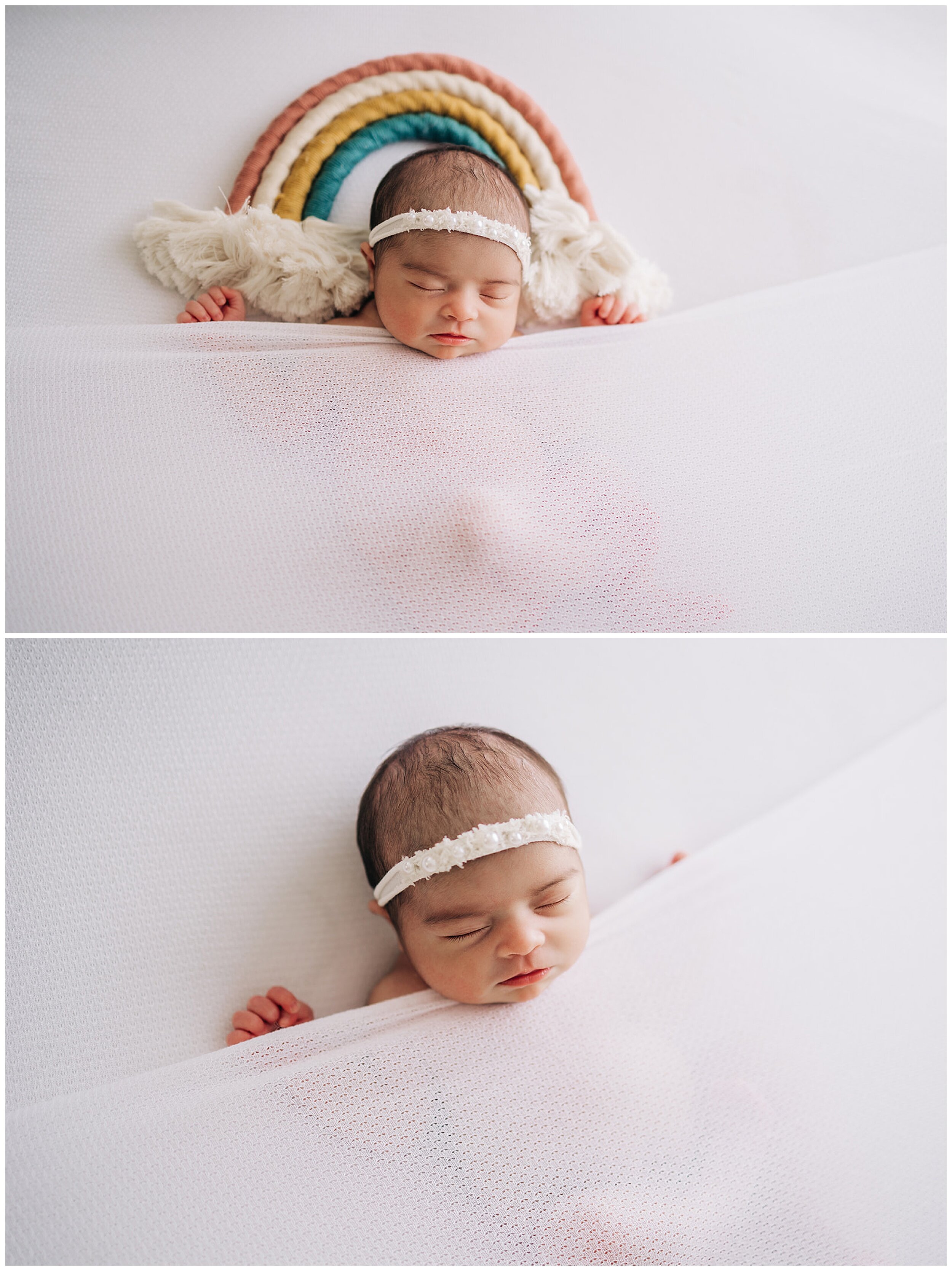 rainbow baby newborn photos