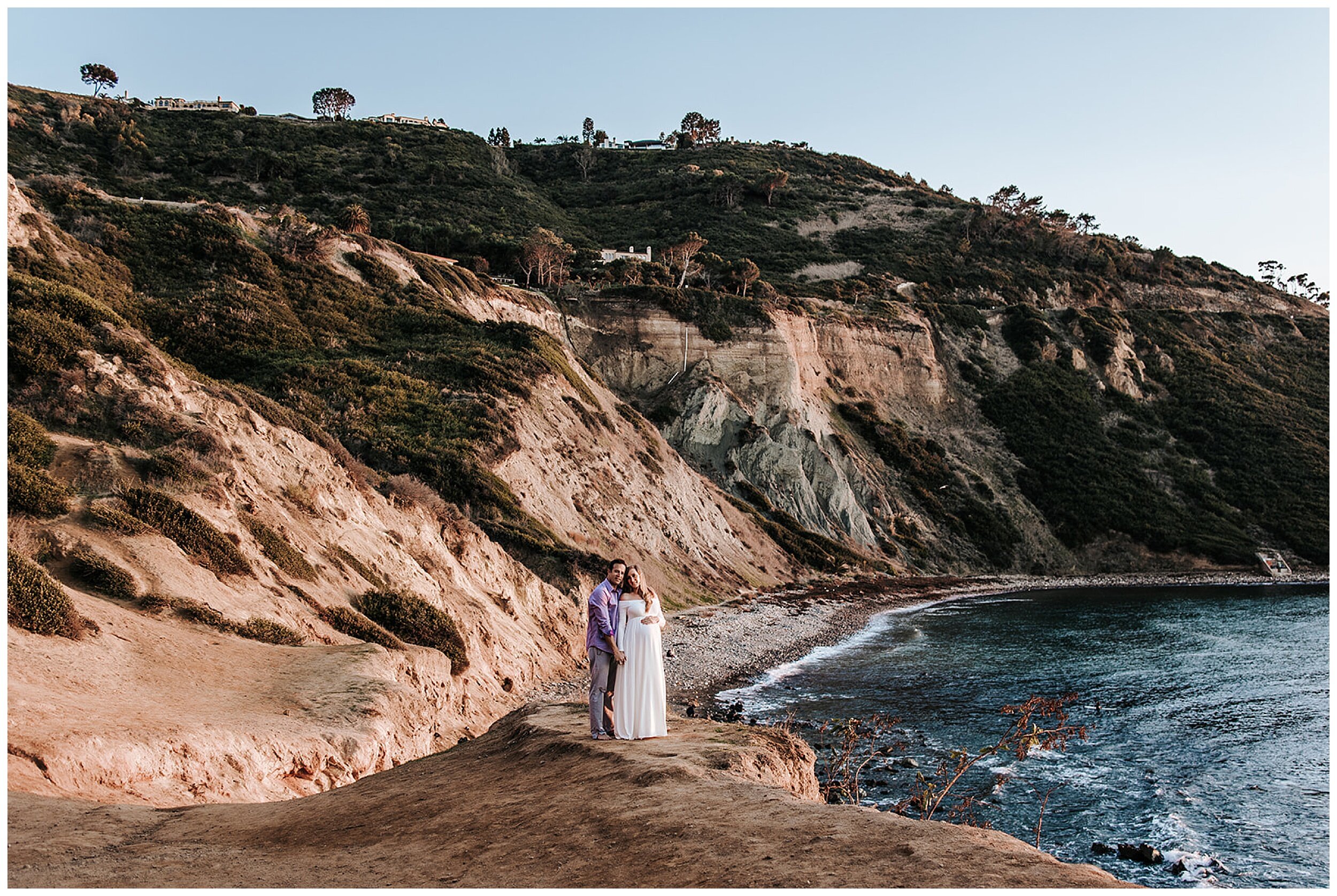 maternity photos on cliffs