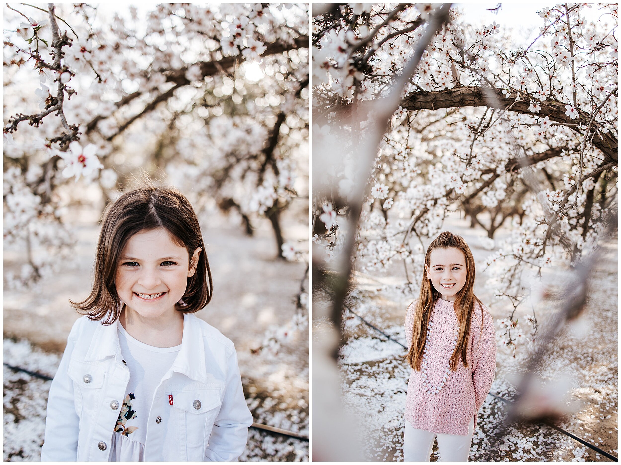 young girls smiling for photos