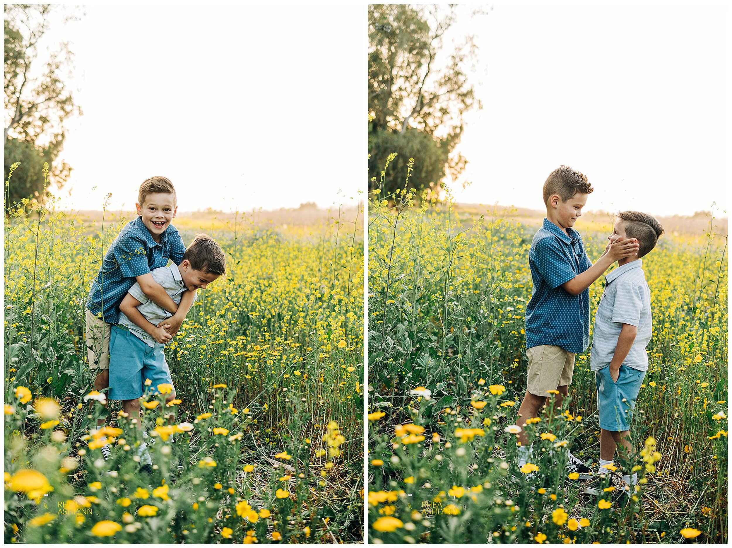 young boys in family photos