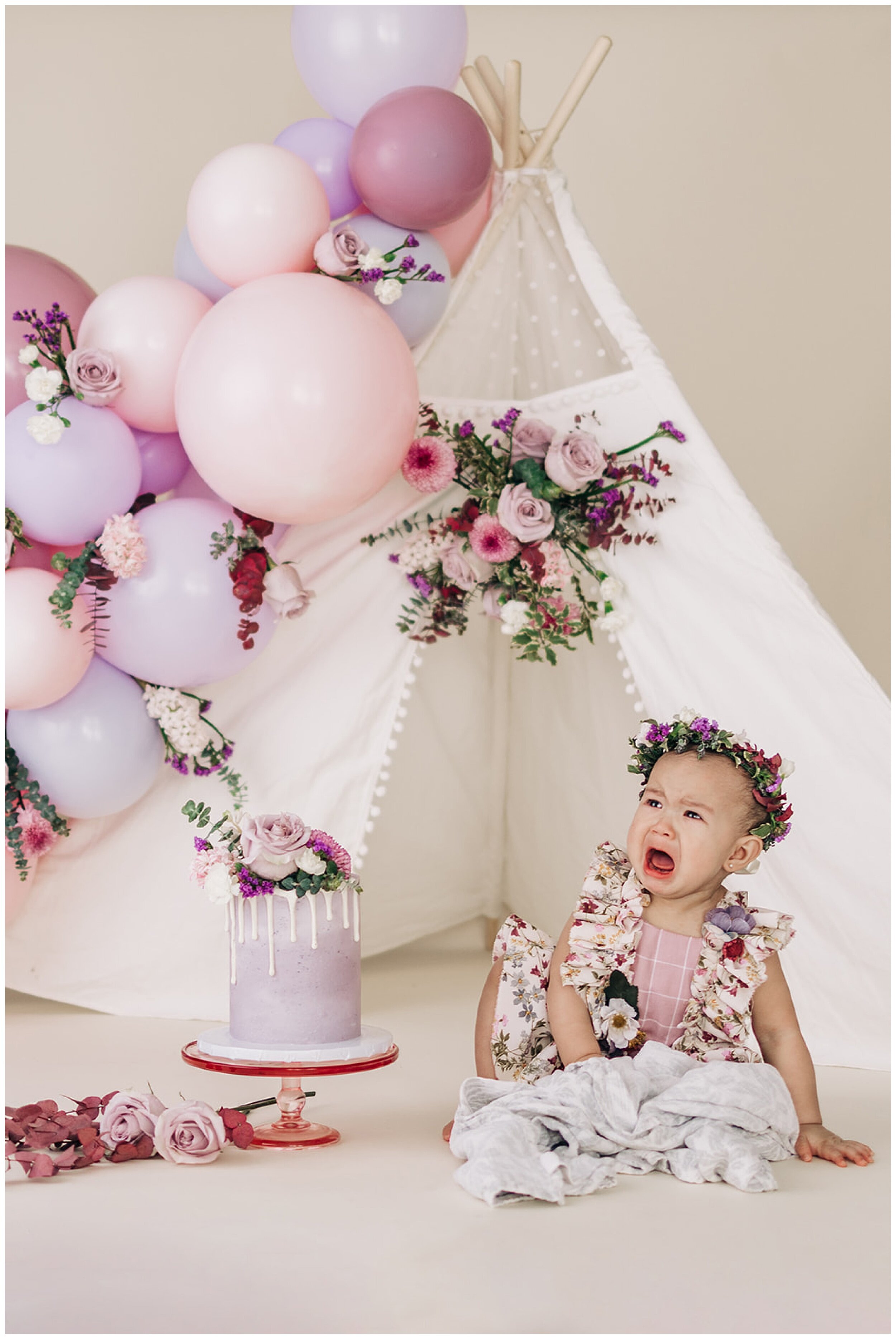 Fun First Birthday Ideas: A Girly Teepee First Birthday Photoshoot! — Rhea Ashlynn Photography