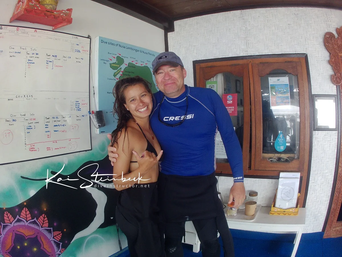 Working as a dive instructor in Bali