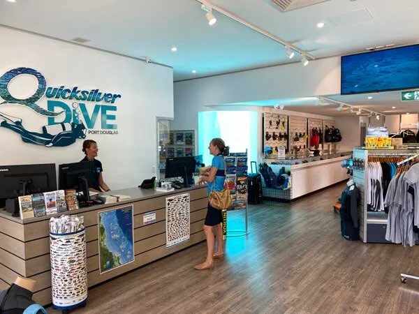 Dive school retail shop