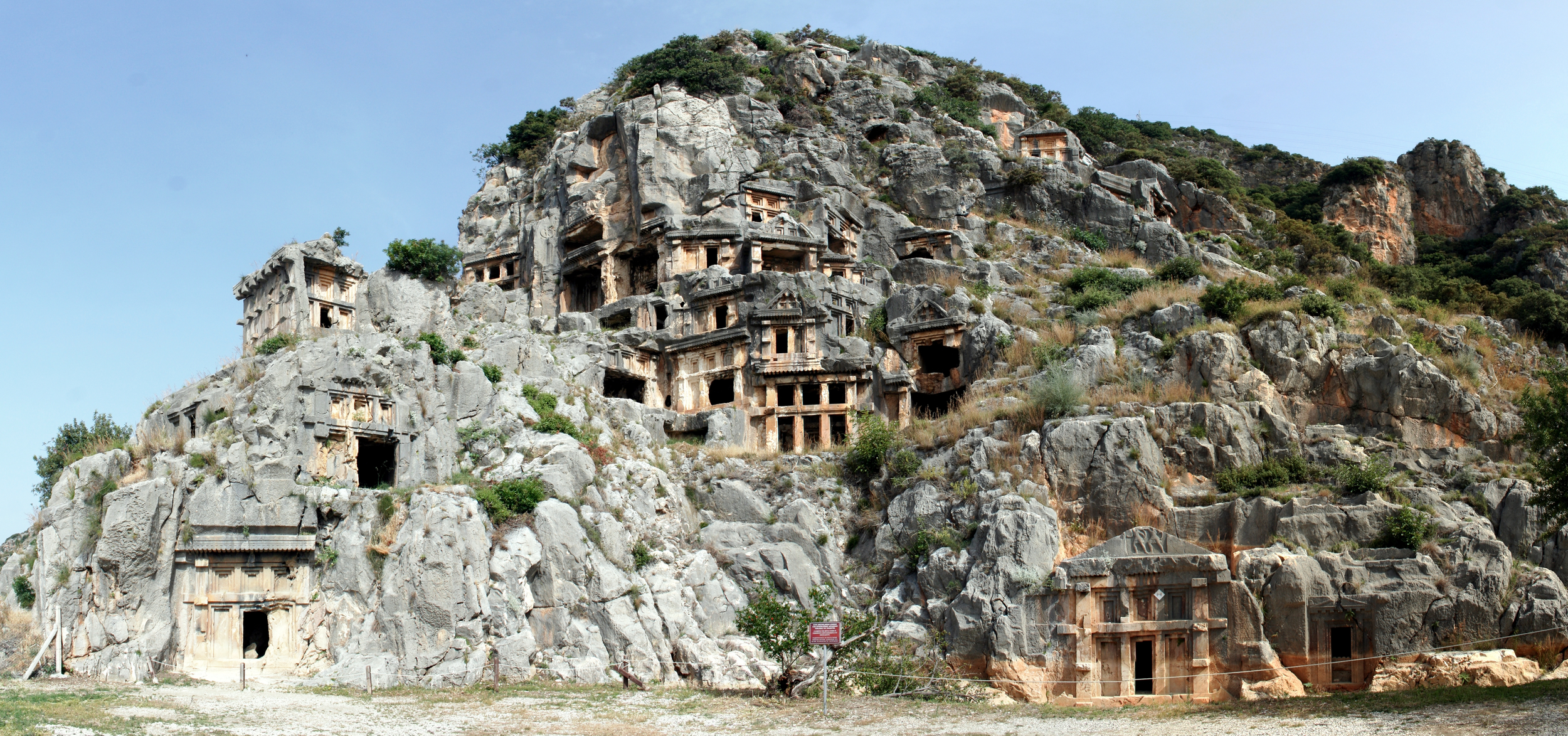 Rock-cut tombs in Myra.