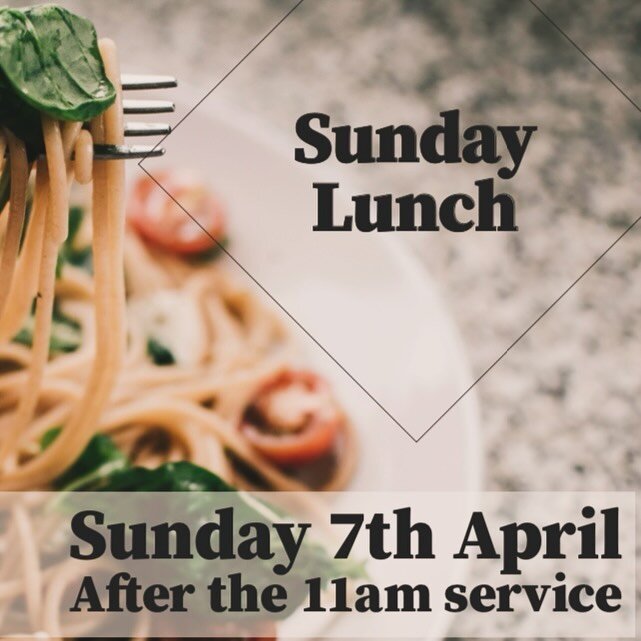 Tomorrow we have lunch together after the 11am service! Everyone is invited, no booking necessary, we are so looking forward to eating together and spending quality time with everyone ❤️🔥