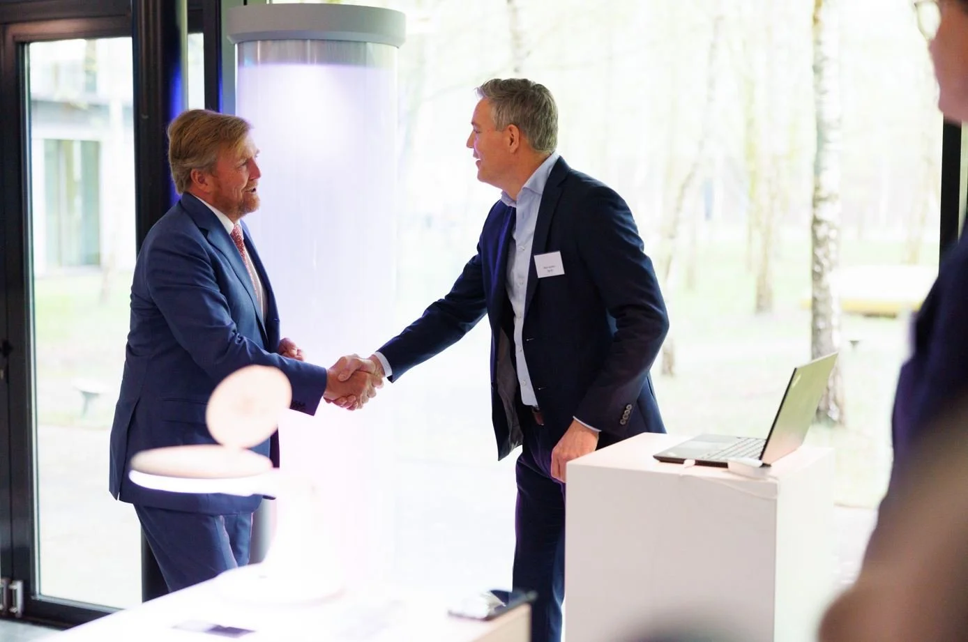 King Willem-Alexander of the Netherlands visits the High Tech Campus, Eindhoven, Which Included a LiFi Demonstration of Trulifi System by Signify