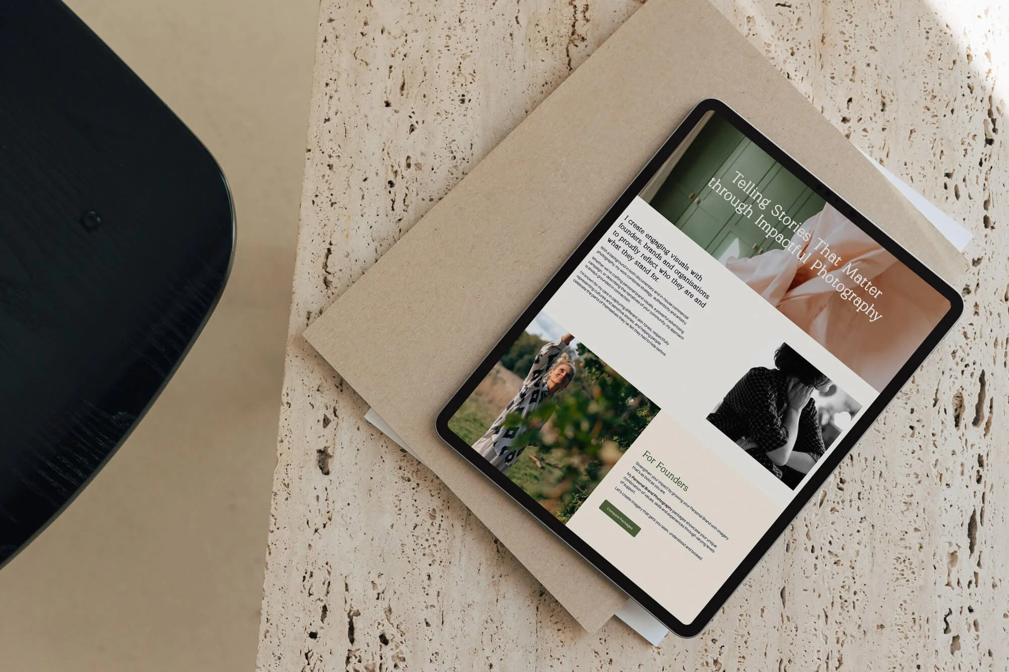 brand photographer website design