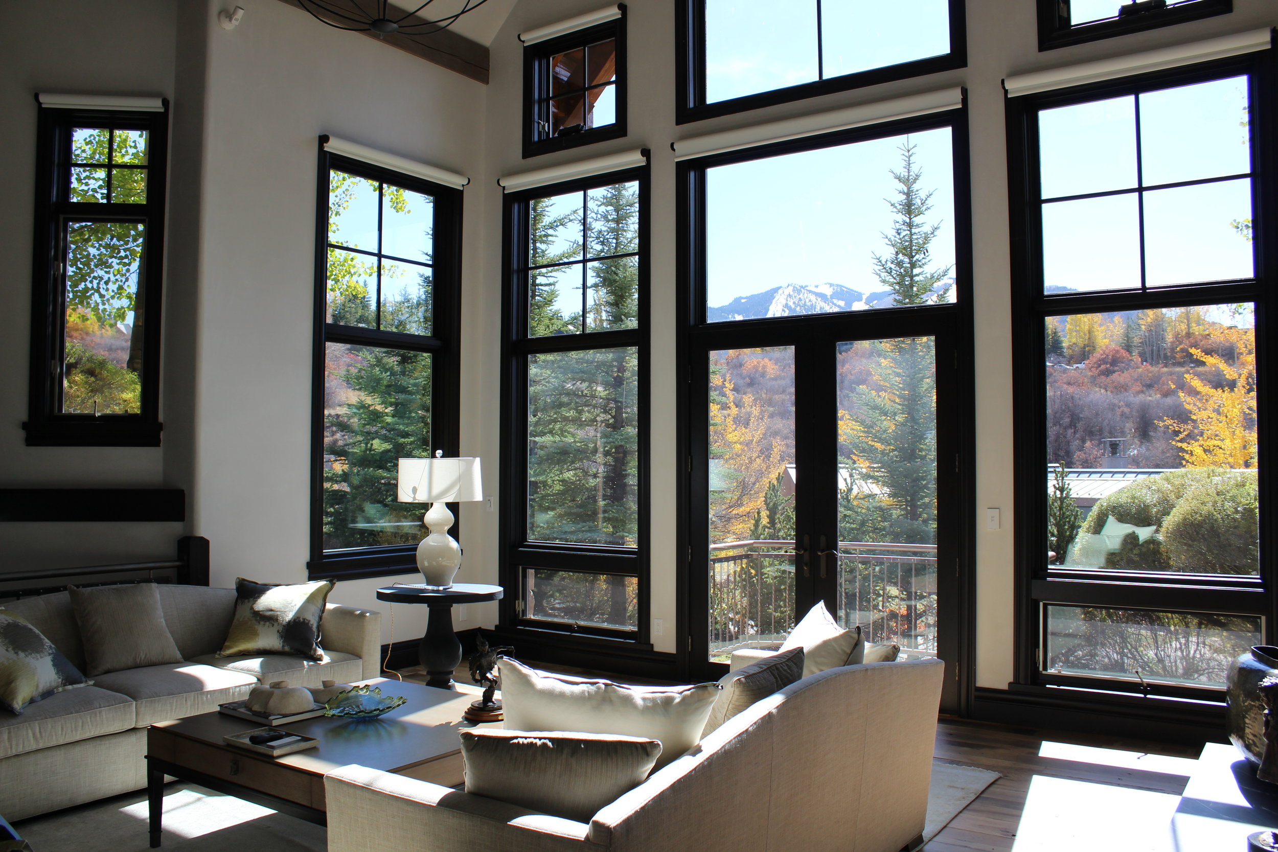 Motorized Shades Rocky Mountain Views J Geiger Modern