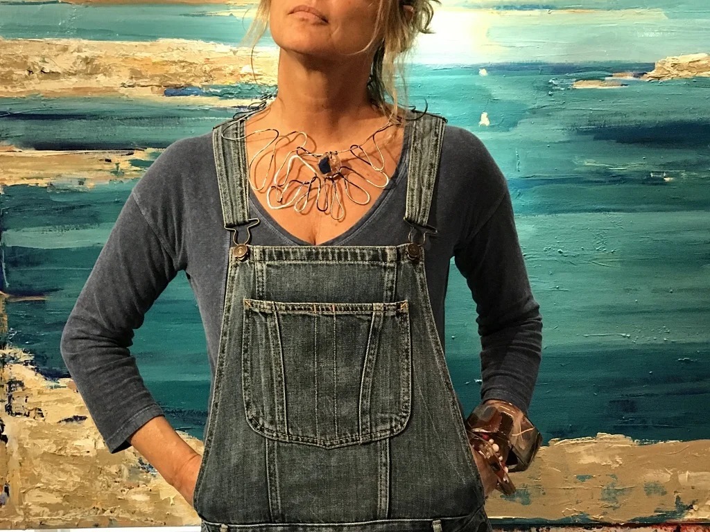 Look with Patina Blue Necklace