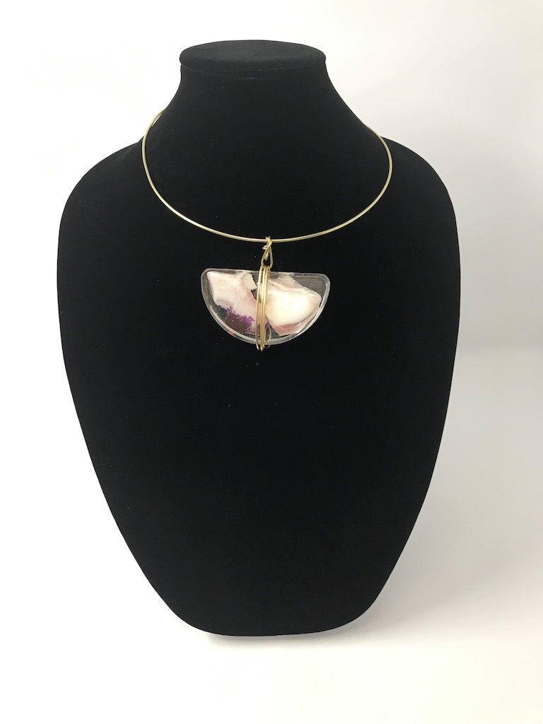 NM1114 Gold-Plated Half-Moon Choker