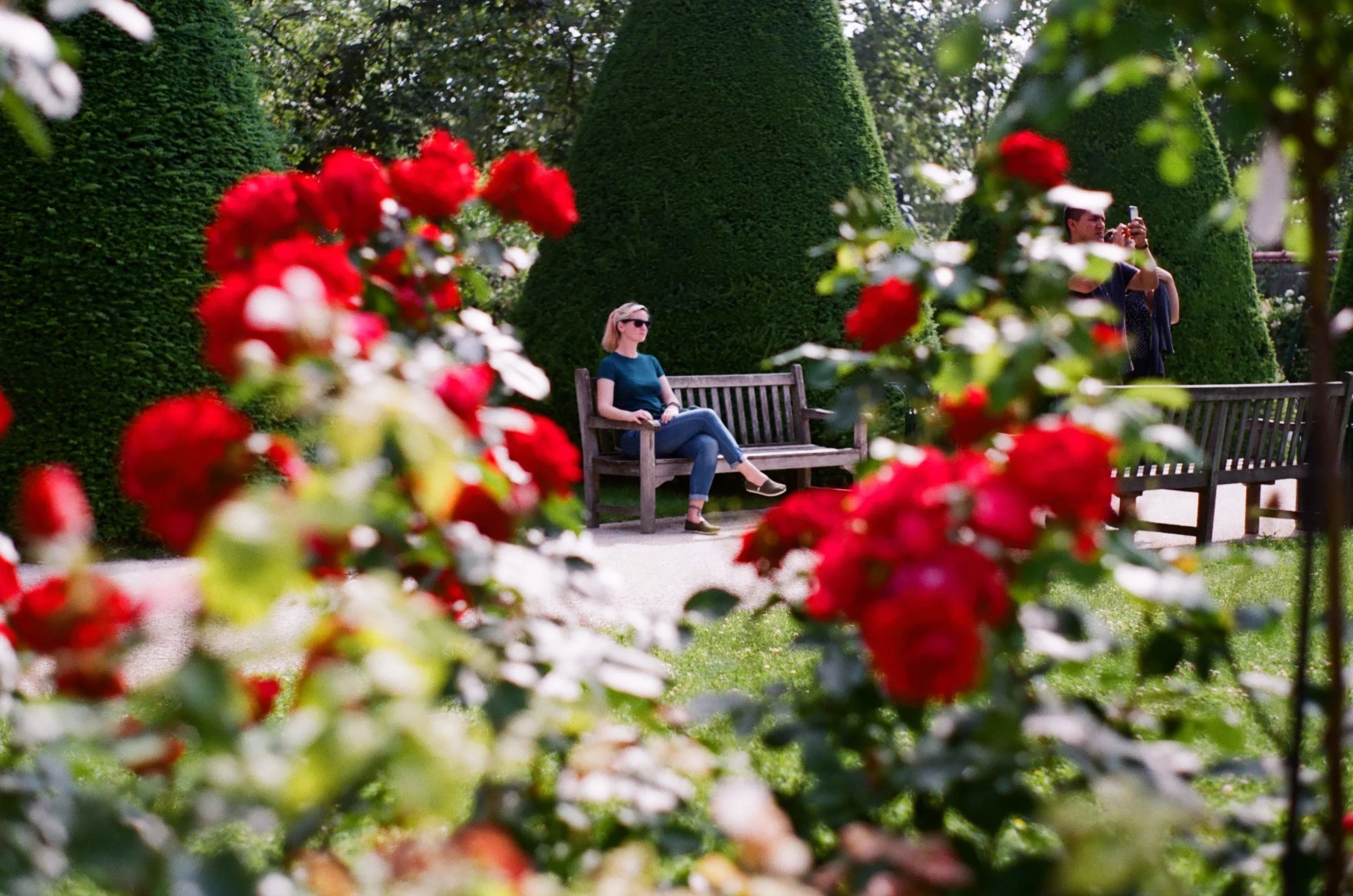 Quick shot on my Pentax of Kimber thinking about the Thinker.