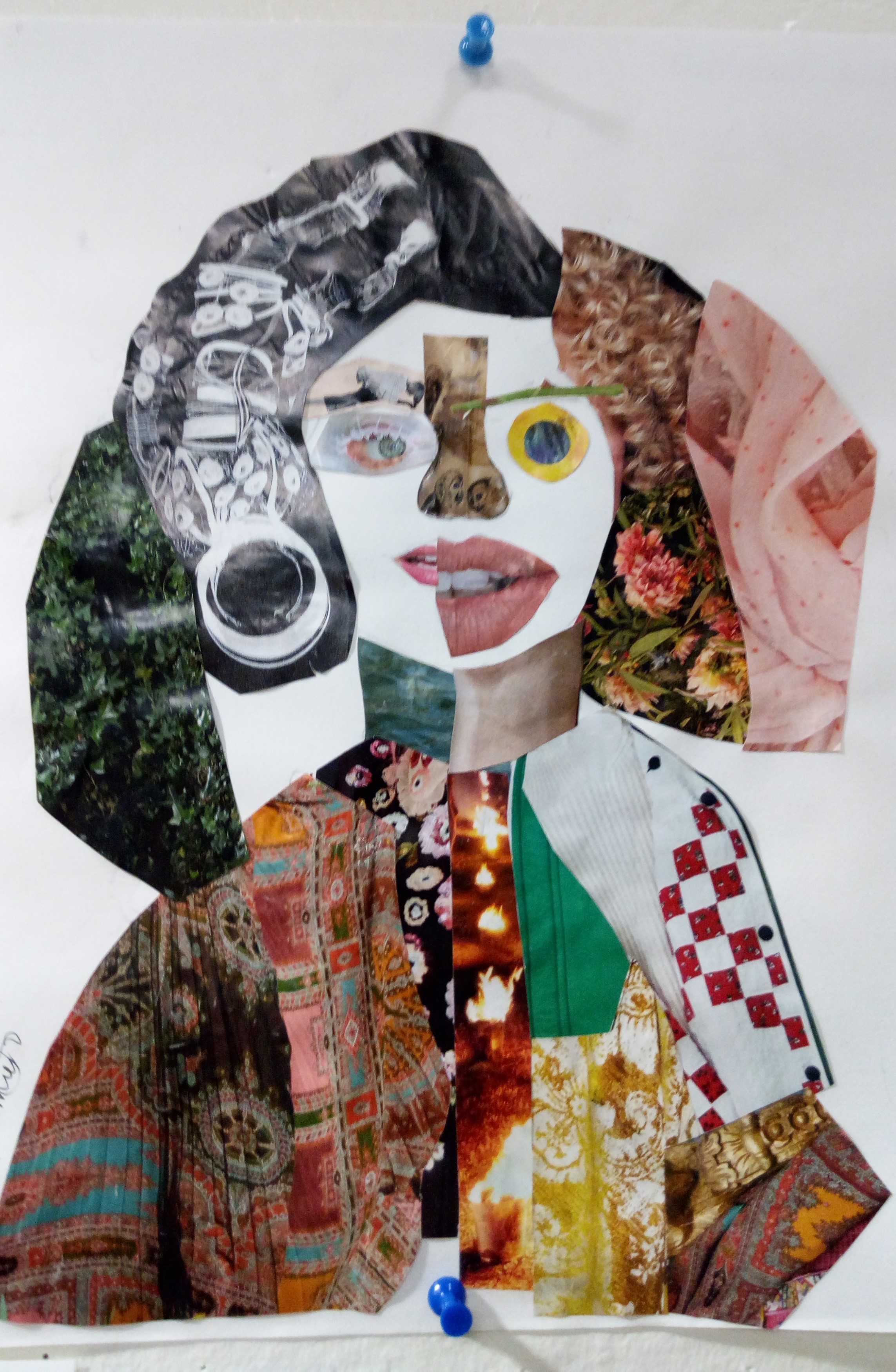  Montclair State University - Collage Self Portrait - Spring 2018 