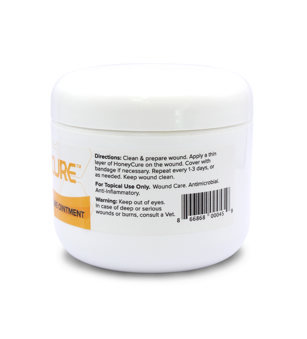 HoneyCure Ointment - Jar  HoneyCure - Natural Wound Care for Horses, Cats,  and Dogs | EnBiologics