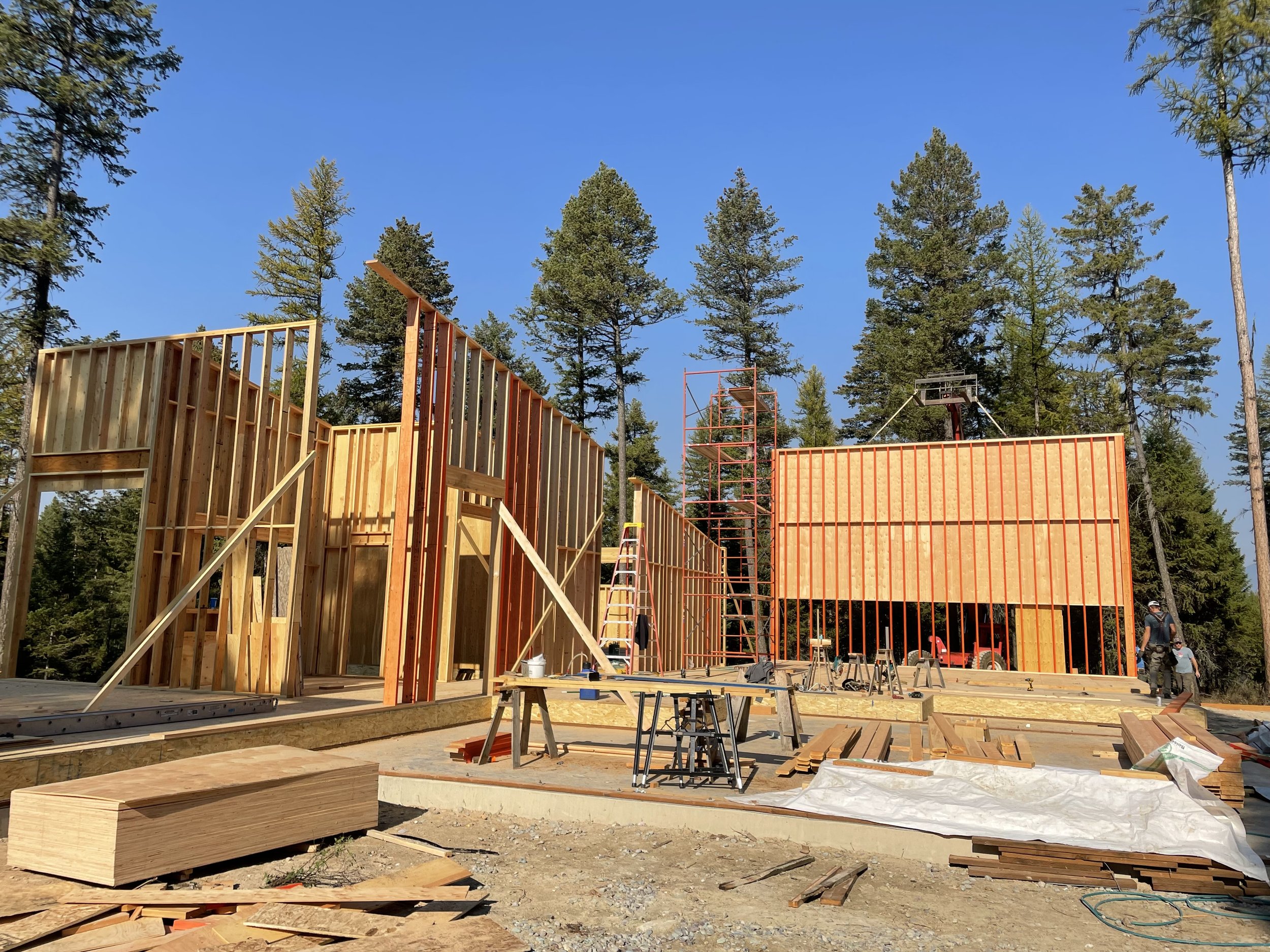 Construction Photos Whitefish Hills Village — Wood Roots Construction