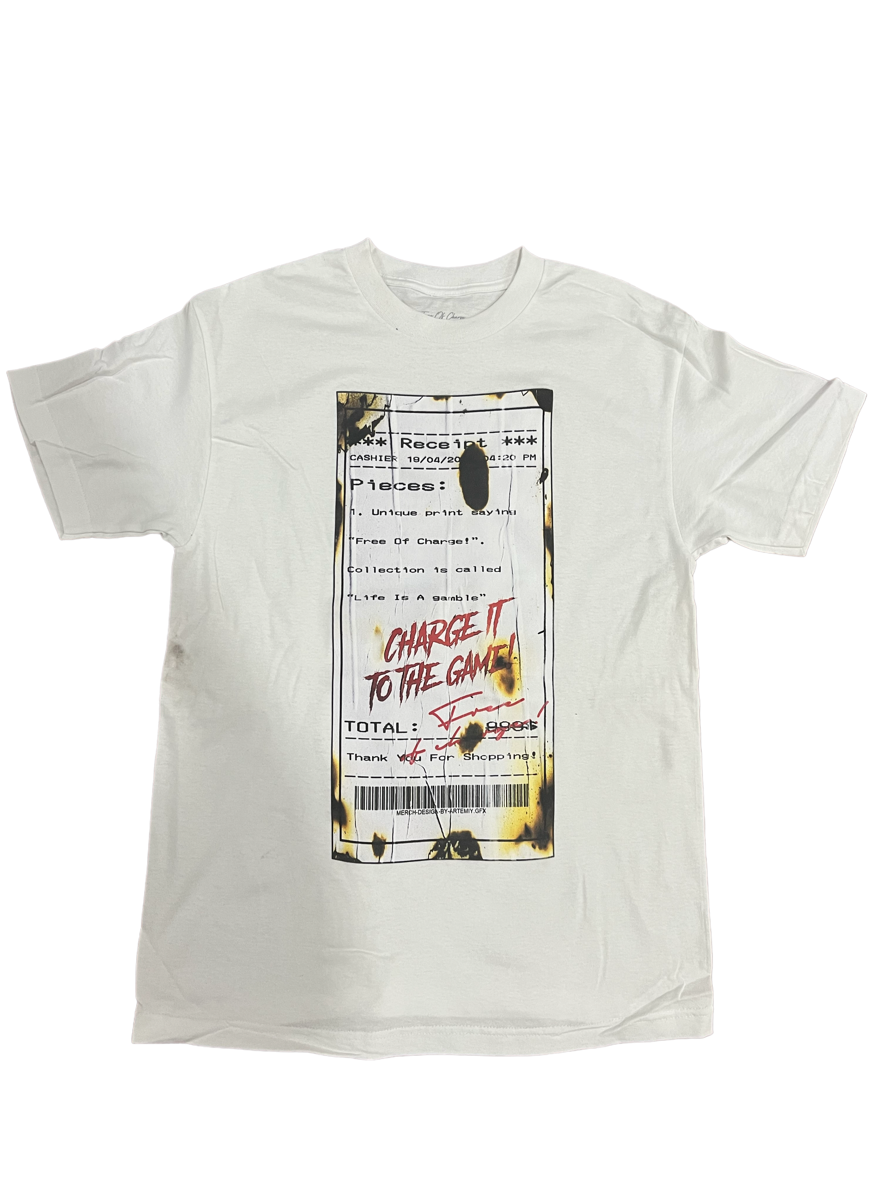 Charge It To The Game Receipt