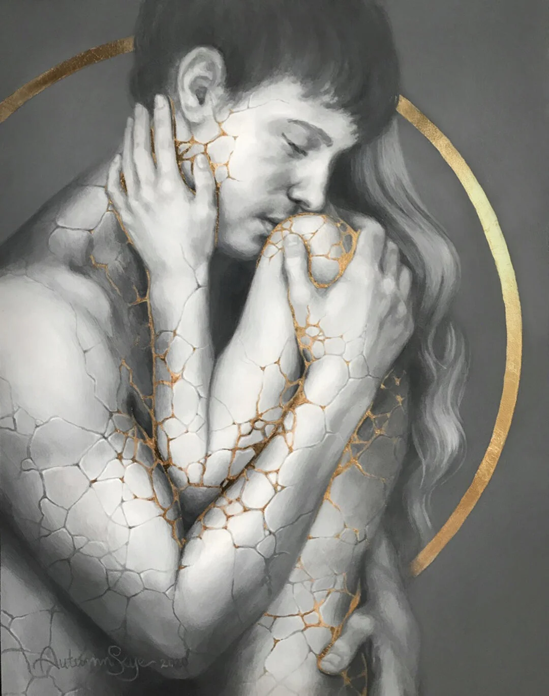   We are healing together. The told and retold stories, tender wounds, ancient scars, fragmented parts of our being; these can all be loved back into wholeness. Like the Japanese pottery technique of Kintsugi, when we not only accept but have gratitude for the broken pieces of ourselves and each other, we can turn them to gold. It can actually be stronger where we have been repaired, and something new and beautiful created by our care and honouring. All of the experiences, the loves, losses, hurts, hopes, betrayals, grief, faith, have taught us and brought us to where we are now. It has all shaped our uniqueness and flawed perfection. Most often it is our vulnerable open hearted relationships that hurt us, and likewise it is most often there where we find our healing. We are called on now and in every moment to honour our path and our past with gratitude and reflection. Every relationship, every connection, every heartbreak, every new layer of healing and hurt and healing again. Even t