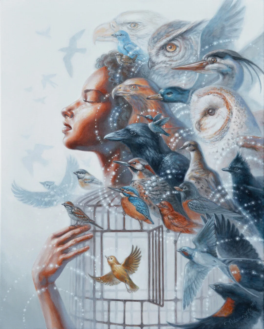  Unlock those places in you that long to soar.  Be brave, dear heart, open and let go.  Allow your spirit to be stirred by the rustle of feathers and the beating of wings.  Let the wind lift you and the boundless skies embrace you.  You are safe, you are free.  Let go.  Live with wild abandon. 