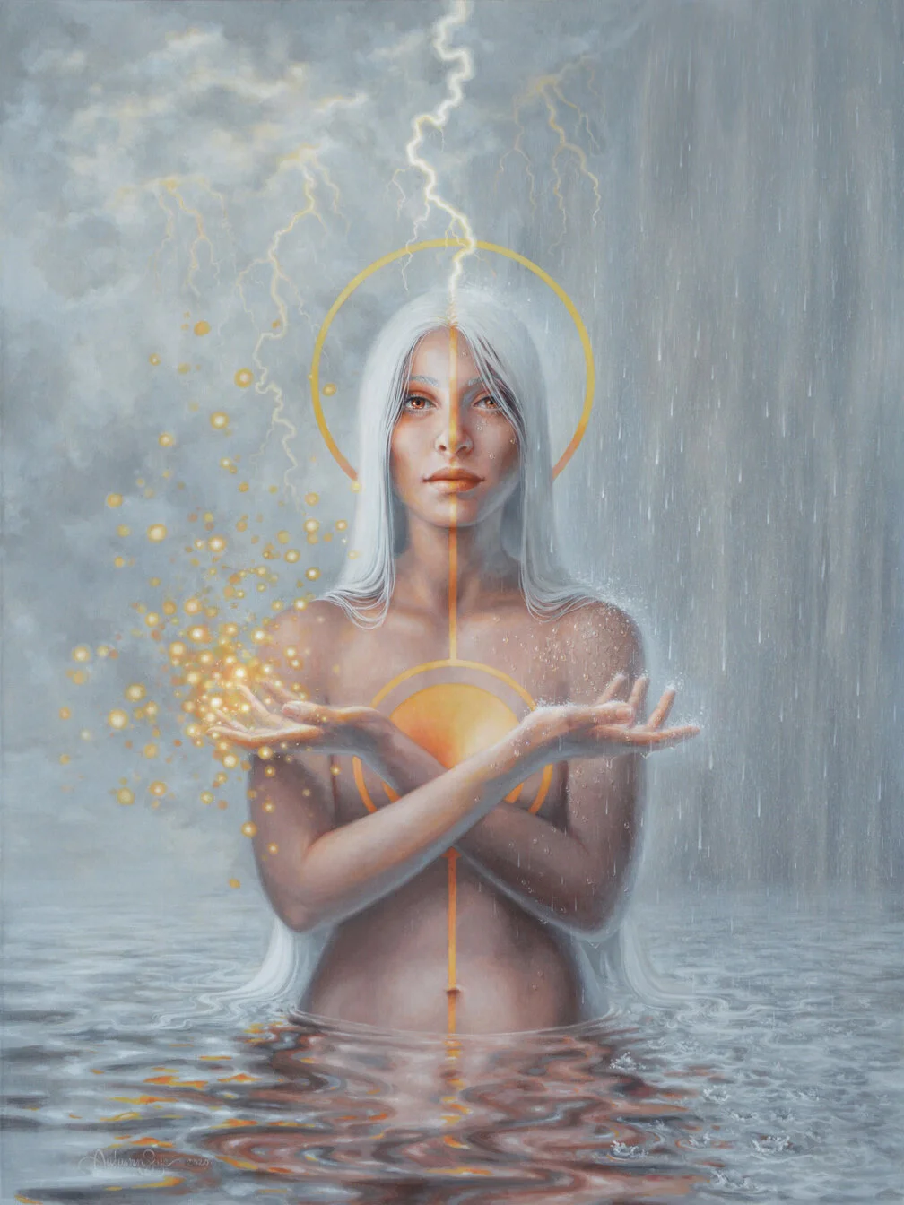  The “middle way” or “middle path” speaks to a pivot point of balance, a union of polarities, a harmony of opposing forces. It is a state of equanimity and peace spoken of in the teachings of Buddha and echoed throughout many other mystical traditions and philosophies.  It is a practical way of life, avoiding the extremes of self-denial and self-indulgence, eternalism and annihilationism.  I have been feeling these extreme and polarizing times, the swinging of the pendulum, the fire, the water, the rage, the compassion.  And, I am witnessing that when fire and water come together in perfect alchemy they create life.  And so I have been seeking to ground into my equanimity and neutrality, and strive for balance and perspective. I am inquiring and listening so that I may understand the big picture, while staying rooted and aware of the subtleties.  Even as the world around us erupts into furor and confusion.  Even as we allow our tears and laughter, affection and grief.  We can remain in