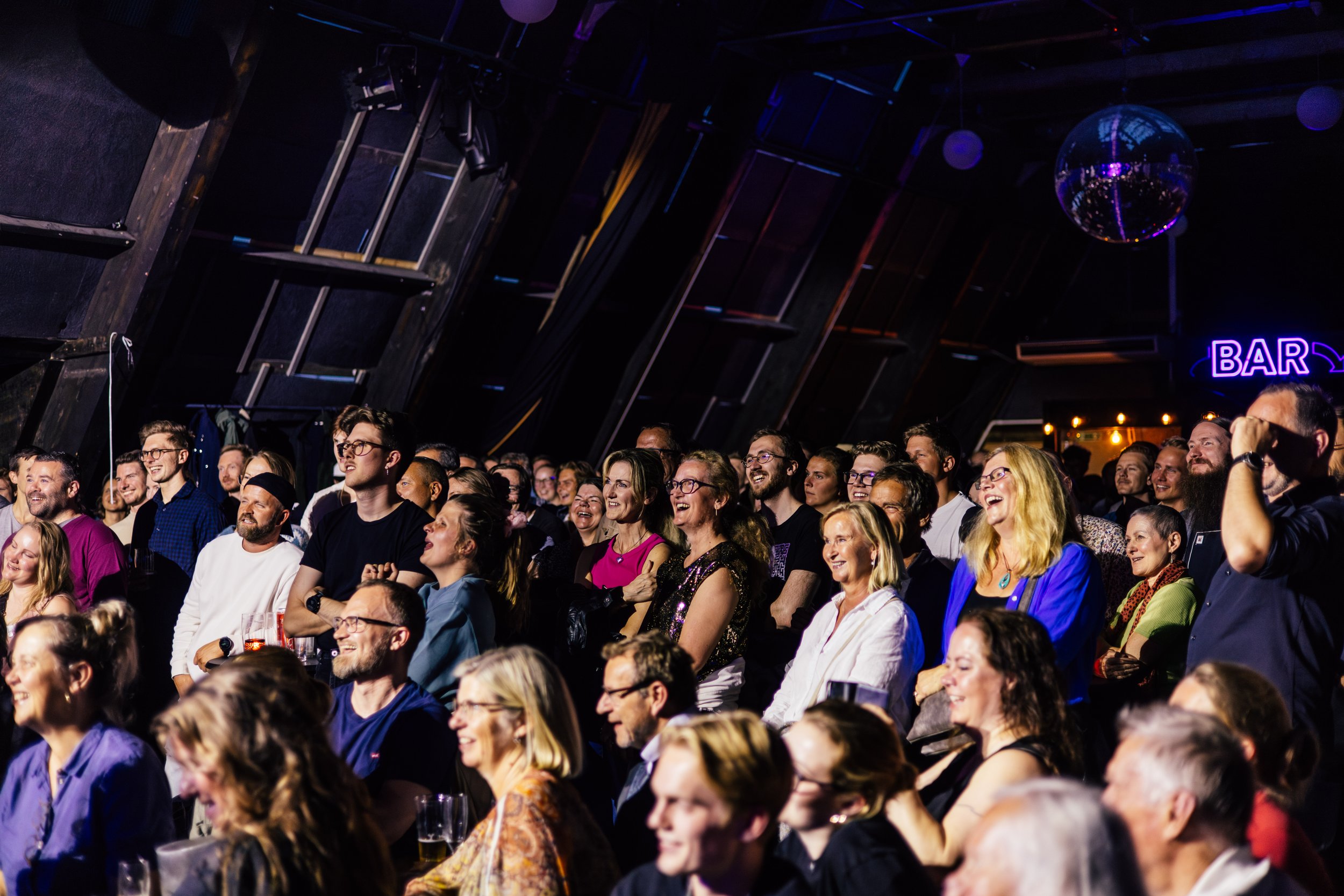 People enjoying an event at SALT Art and Music