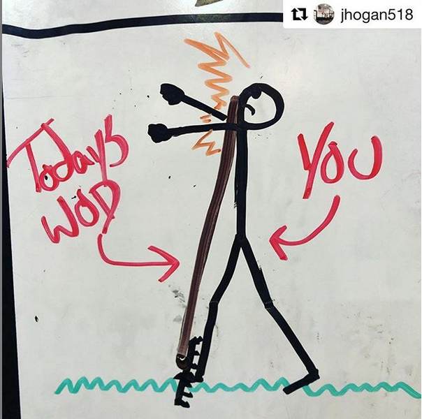 When the workout doesn’t look “that bad” on the whiteboard…