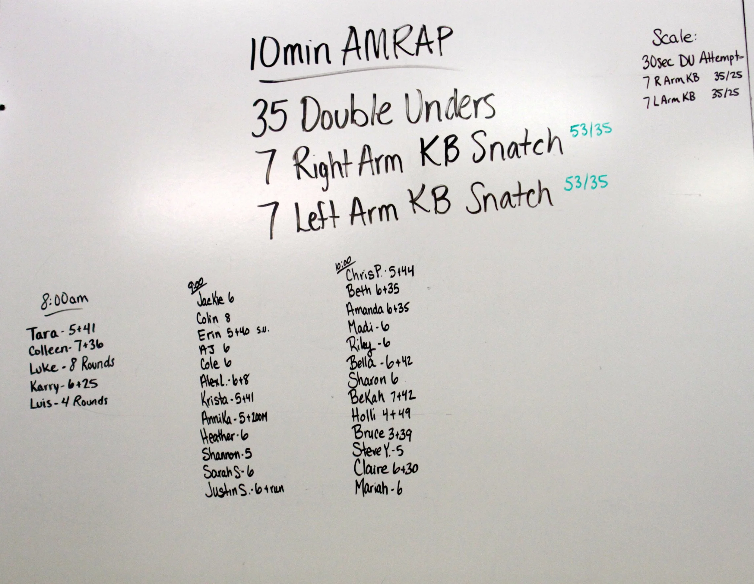 kettlebell snatch wod