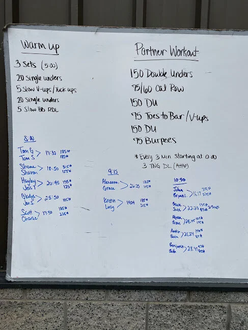 partner rowing workouts